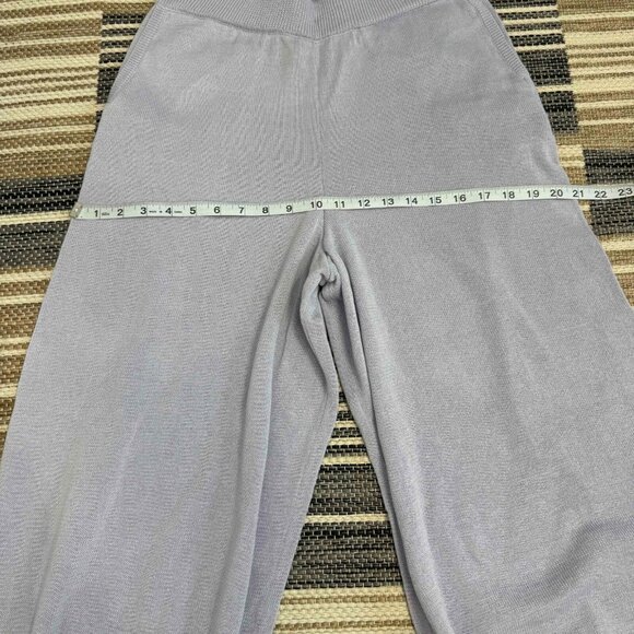 Free People FP Beach Nolan Knit Jogger Pants Linen Blend Purple Size Large - Picture 9 of 13